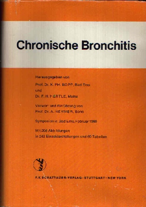 Bopp, K.Ph. und F.H. Hertle:  Chronische Bronchitis 