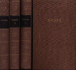 Klingenberg, Anneliese;  Raabes Werke in fünf Bänden 1., 2., 3.,  5. Band 4 Bücher 