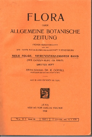 K. Goebel:  Flora oder Allgemeine Botanische Zeitung (24. Band - Drittes Heft) 
