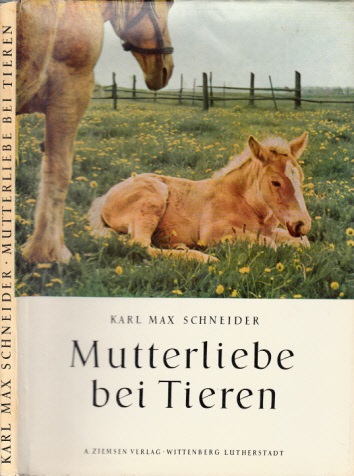 Schneider, Karl Max;  Mutterliebe bei Tieren 