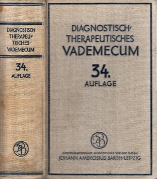 Autorengruppe;  Diagnostisch-therapeutisches Vademecum für Studierende und Ärzte Mit 31 Abbildungen im Text 