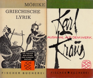 Mörike, Eduard und Karl Kraus;  Griechische Lyrik - Auswahl aus dem Werk 2 Bücher 