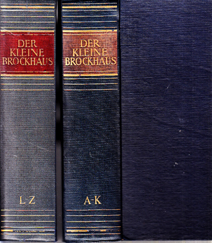 Autorengruppe;  Der kleine Brockhaus in zwei Bänden - erster und zweiter Band 2 Bücher 