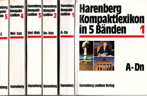 Harenberg, Bodo;  Harenberg Kompaktlexikon in 5 Bänden 