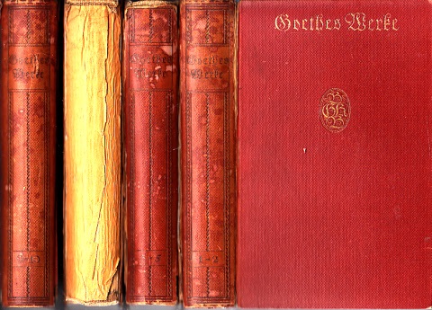 Scheidemantel, Eduard, Karl Alt und Robert Riemann;  Goethes Werke - Auswahl in zehn Teilen - 4 Bücher 