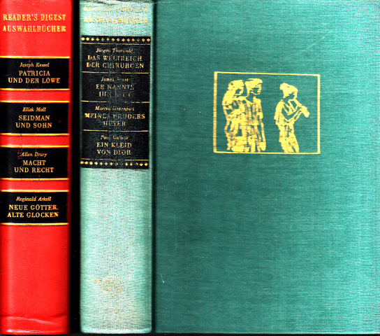 Autorengruppe;  Reader´s Digest Auswahlbücher 1/1961 (Winter 1960/61) + 2/1961 (Frühjahr 1961) 2 Bücher 
