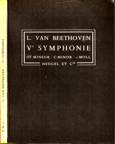 van Beethoven, Ludwig;  Ve Symphonie op. 67 - Ut Mineur, C Minor, c Moll 