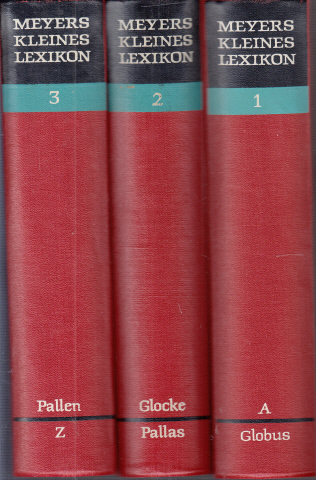 Göschel, Heinz;  Meyers kleines Lexikon in drei Bänden + Ergänzungsband 4 Bücher 