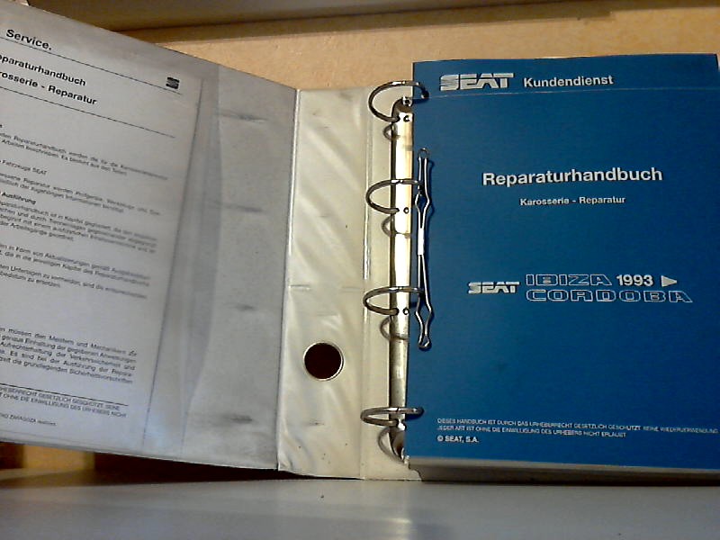 Autorengruppe;  Seat Ibiza, Cordoba 1993 - Reparaturhandbuch Karosserie, Reparatur 