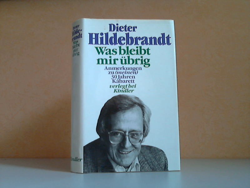 Hildebrandt, Dieter;  Was bleibt mir übrig - Anmerkungen zu (meinen) 30 Jahren Kabarett Zeichnungen von Dieter Hanitzsch 