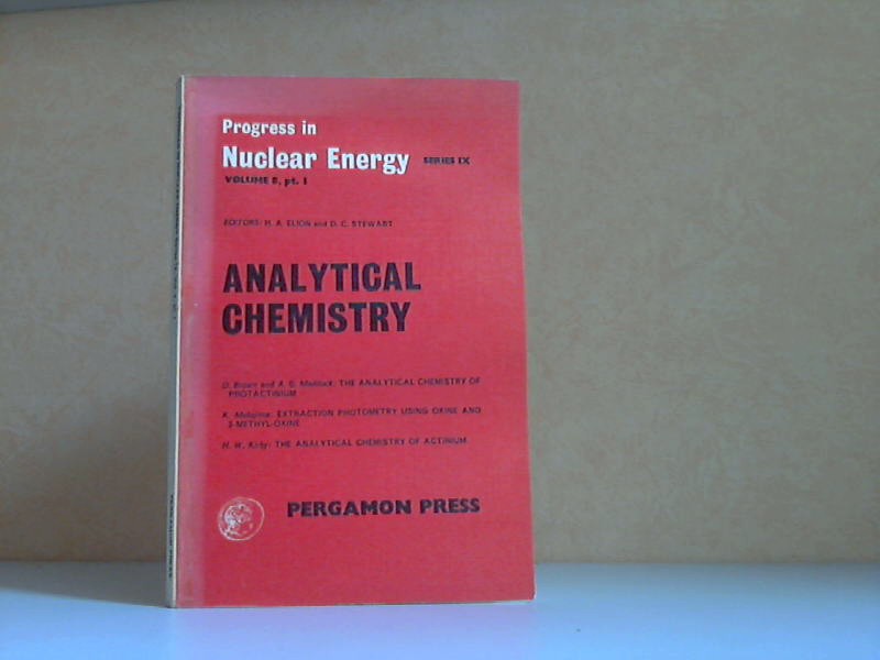 Stewart, D.C. and H.A. Elion;  Analytical Chemistry Volume 8, Part 1 