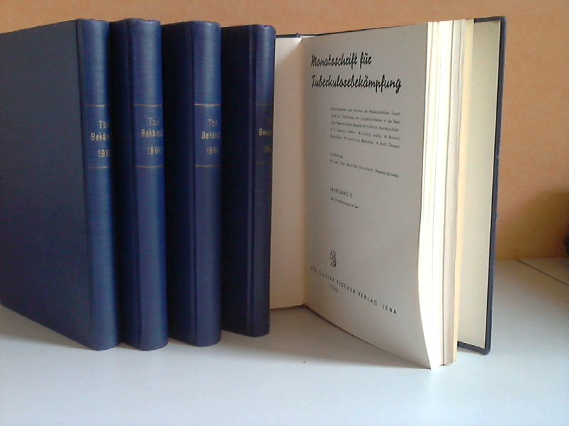 Dorscheid., Heinz-Otto;  Monatsschrift für Tuberkulosebekämpfung 5. Jahrgang/ 1962 bis 9. Jahrgang/ 1966 5 Bücher 