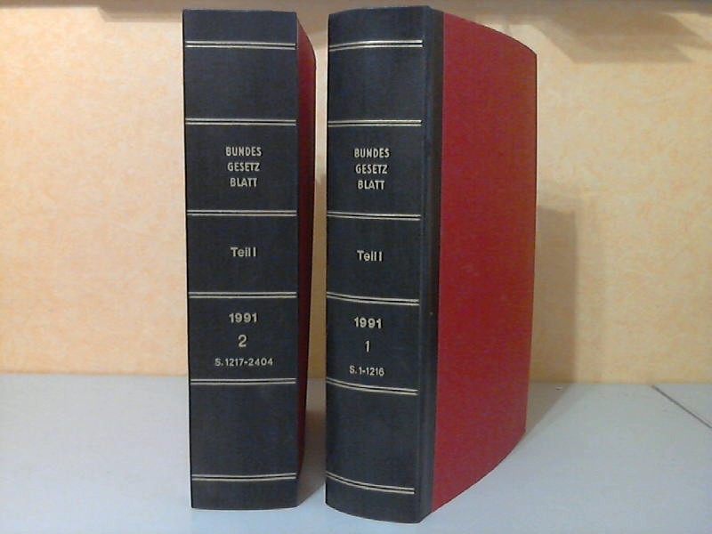 Bundesminister der Justiz (Hrg.);  Bundesgesetzblatt Jahrgang 1991 Teil 1 , Buch 1, 2 2 Bücher 