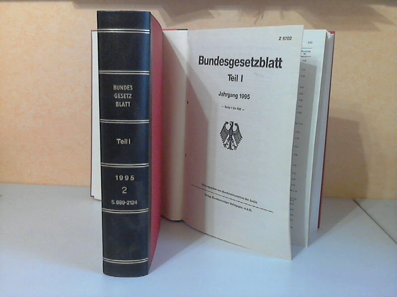 Bundesminister der Justiz (Hrg.);  Bundesgesetzblatt Jahrgang 1995 Teil 1 , Buch 1, 2 2 Bücher 