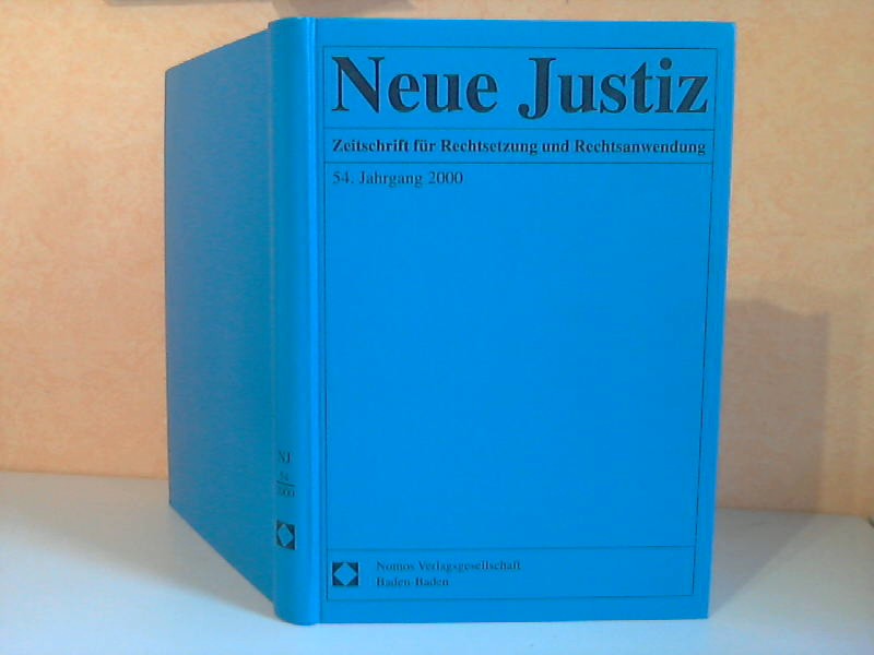 Autorengruppe;  Neue Justiz. Zeitschrift für Rechtsetzung und Rechtsanwendung 54. Jahrgang 2000 
