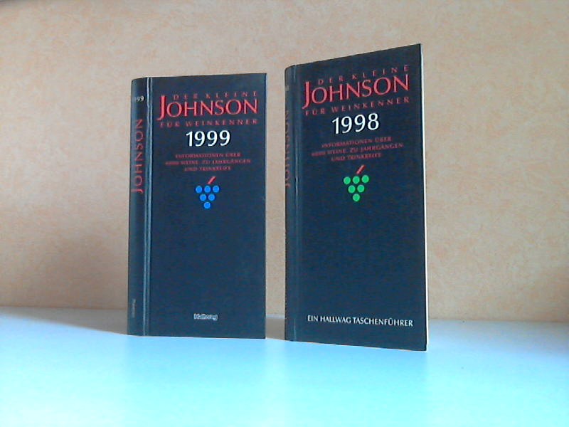 Johnson, Hugh;  Der kleine Johnson für Weinkenner 1998 + 1999 - Informationen über 6000 Weine, zu Jahrgängen und Trinkreife 2 Bücher 