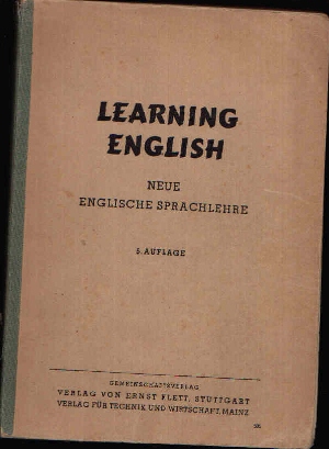 Poch, Artur;  Learning English Neue englische Sprachlehre 