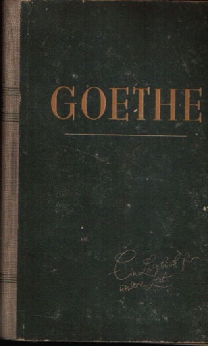 Victor, Walther;  Goethe 