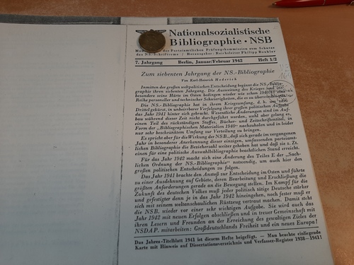 Karl Heinrich Hederich, u.a.  Hochschul-Schrifttum, 4. Beiheft. Verzeichnis von Dissertationen und Habilitationsschriften (hier nur Kopie des Buches) 