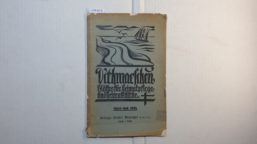   Dithmarschen Blätter für Heimatpflege und heimatkultur. Januar Heft 1928 