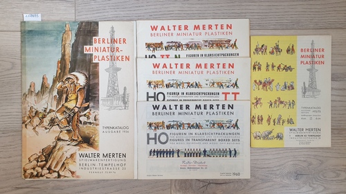   Walter Merten Berliner Miniatur Plastiken (5 Hefte). Folgende Bände sind 1956 / 1960 / 1963 / 1966 / 1972/73 