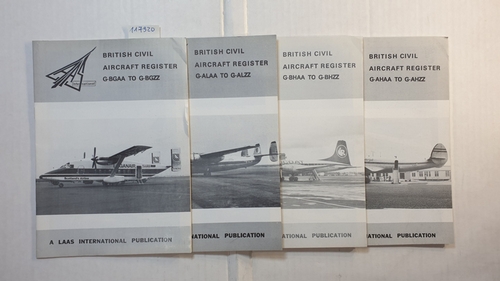 R Hoddinott  British Isles Civil Aircraft Register. (4 Hefte/ 1982) ; G-BGAA TO G-BGZZ; G-ALAA TO G-ALZZ; G-BHAA TO G-BHZZ;  G-AHAA TO G-AHZZ; 