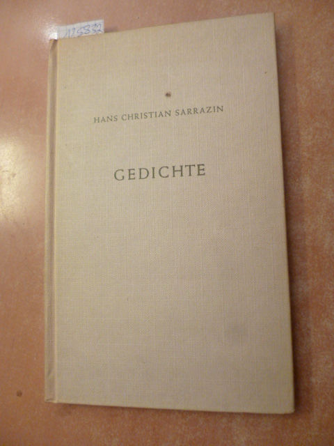 Hans-Christian Sarrazin  Gedichte 