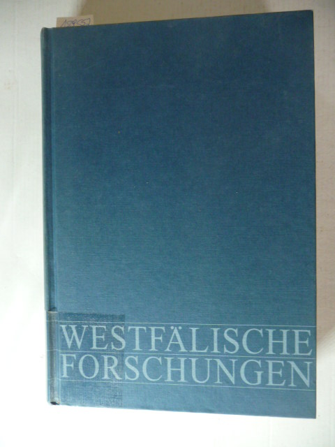 Bernd Walter (Hrsg.)  Westfälische Forschungen. Zeitschrift des Westfälischen Instituts für Regionalgeschichte des Landschaftsverbandes Westfalen-Lippe: Band 50: 2000 