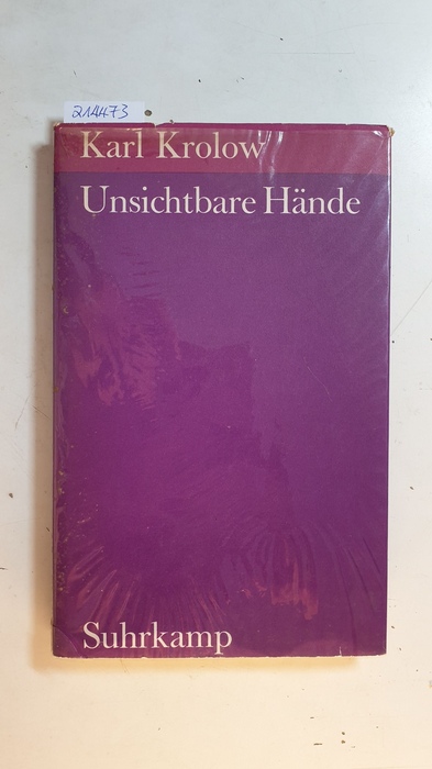 Krolow, Karl  Unsichtbare Hände : Gedichte 1959 - 1962 