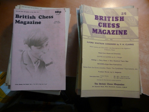 Diverse  British Chess Magazine - 1956 to 1984 (71 ITEMS) 
