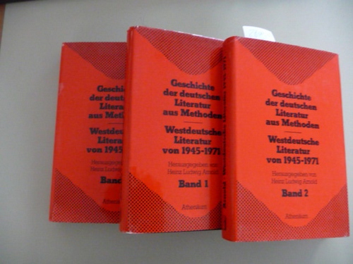 Heinz Ludwig Arnold (Hrsg.)  Geschichte der deutschen Literatur aus Methoden - Band 1+2+3 (3 BÜCHER) 