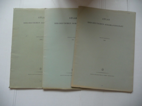 Otremba, Dr.E. (Hrsg.)  Atlas Der Deutschen Agrarlandschaft. Lieferung 1-3 (ohne die 1971 erschienene 4.Lieferung) (3 BÜCHER) 