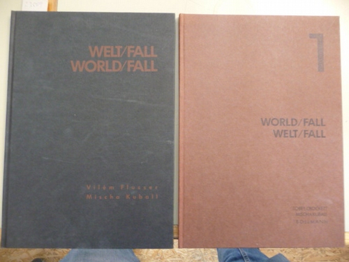 Crockett, Tobey und Mischa Kuball  World/Fall - Welt/Fall - Band 1: Wittgenstein house, Vienna, A documentation / Band 2: an approximation, including an essay by Vilem Flusser (2 BÜCHER) 