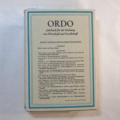   ORDO - Jahrbuch für die Ordnung von Wirtschaft und Gesellschaft, Band 21 