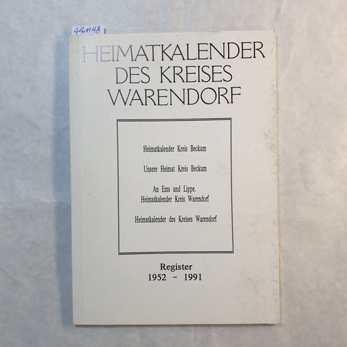   Heimatkalender des Kreises Warendorf Register 1952-1991 