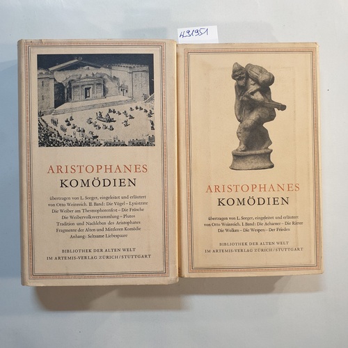 Aristophanes &  Sämtliche Komödien - 2 Bände komplett  (= Meisterwerke der Antike) 