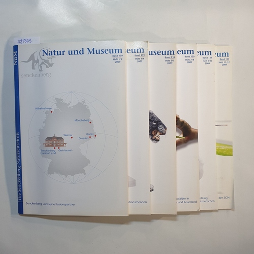   Natur und Museum - Senckenberg Zeitschrift. Heft 1-12 / 2010 (6 Hefte) 