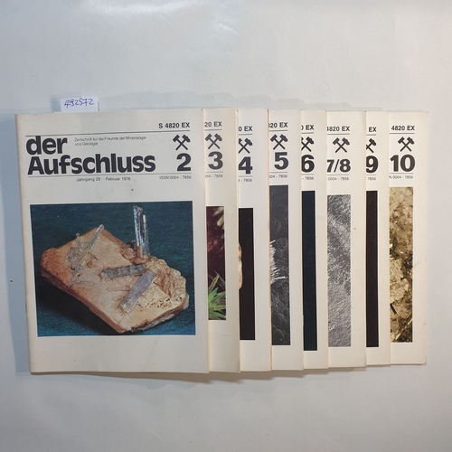   Der Aufschluss - Der Aufschluss  Other variant title: Zeitschrift der Vereinigung der Freunde der Mineralogie und Geologie: 22 Jg./1971 + 28. Jg./1977 (August bis Dezember, 5 Hefte ) 