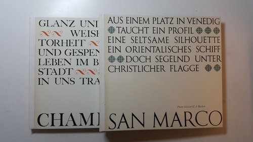 Gascar, Pierre  San Marco + Chambord. Text von Pierre Gascar. Aufn. von André Martin. (2 BÜCHER) 