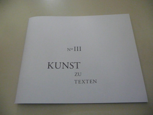 Andy Lim & Dieter M. Gräf [Hrsg.]  KUNST zu Texten No III. : Simon Vogel - Un point de vue 