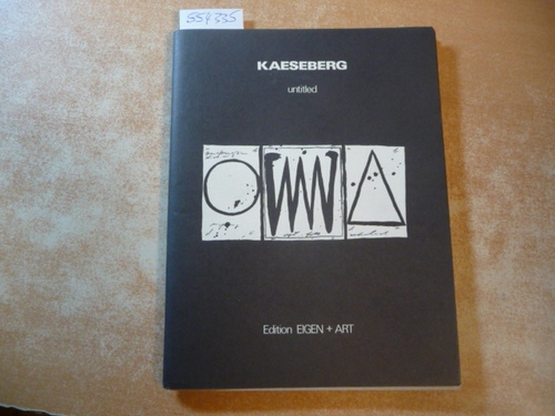 Kaeseberg.(d.i Thomas Fröbel)  Untitled. Gesprächsfragmente und Zeichnungen 1990/91.Katalog. 