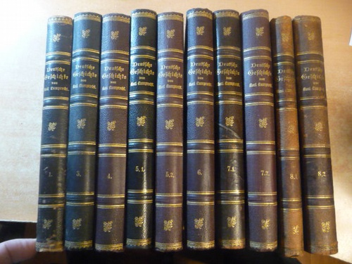 Lamprecht, Karl  Deutsche Geschichte, 12 Bände. +2 Erg.-Bände. (hier 3 Bücher) in 19 Bänden. ohne Band 2+12 (17 BÜCHER) 