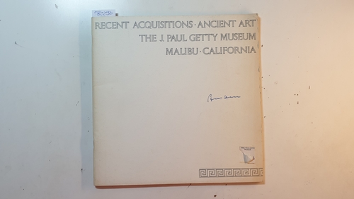 Diverse  Recent Acquisitions Ancient Art The J. Paul Getty Museum Malibu California 