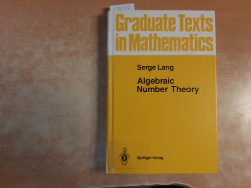 Lang, Serge  Algebraic number theory 
