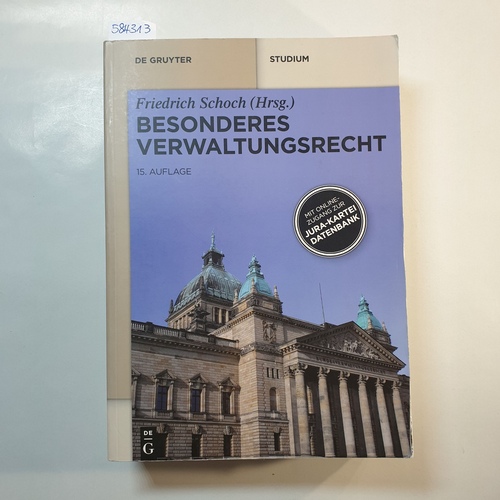 Eberhard Schmidt-Aßmann, Friedrich Schoch  Besonderes Verwaltungsrecht : hier ohne Jura-Kartei (JK) auf CD-ROM, 