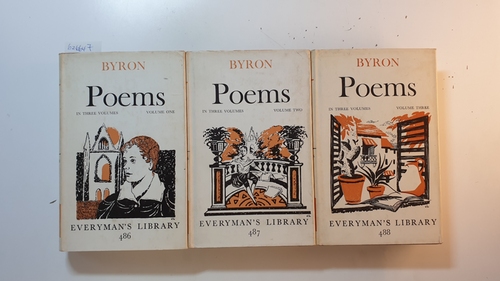 Byron, Lord  Byron's Poems in three Volumes. (3 BÄNDE) 