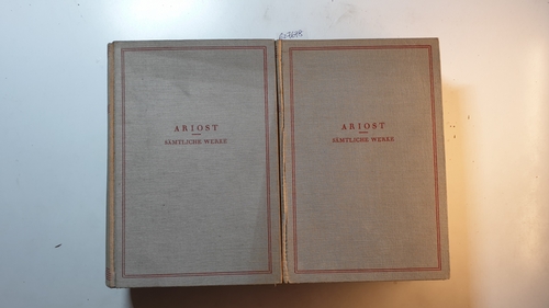Diverse  Ariosto, Ludovico: Sämtliche poetischen Werke (4 Bände in 2 BÜCHER) 