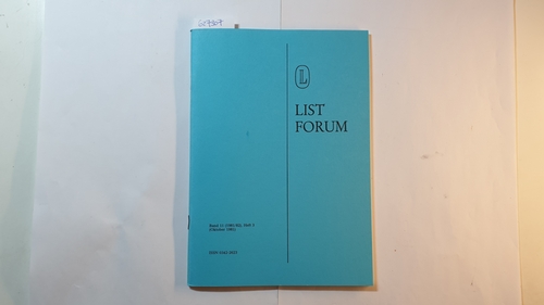 Hockel, Dieter  List Forum, Band 11 (1981/82), Heft 3 : Strukturberichterstattung - ein ordnungspolitisches Thema? 