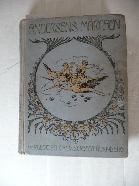 Andersen, Hans Christian  Andersens Kinder-Märchen. Übersetzt von H. und L. Krüger + Andersens Kinder- & Haus-Märchen in einem Buch, mit 4 farbigen und 88 schwarzen Bildern 