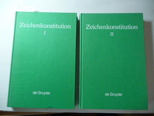 Lange-Seidl, Annemarie [Hrsg.]  Zeichenkonstitution. Akten des 2. Semiotischen Kolloquiums Regensburg 1978. Hier Band 1 und 2 in 2 Büchern komplett (2 BÜCHER) 